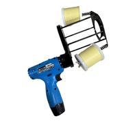 KENBT Machine à Enrouler Les Bandes de climatisation 12V, Outil d'emballage de Bandes de Tubes ondulés en cuivre avec Batterie Lithium,Gagnez du Temps et des Efforts(A Close Type)