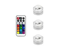 KENBT Mini Bougies Chauffe-Plat Submersibles à LED, étanches, avec télécommande,Installation Pratique(3 Light 1 Control)
