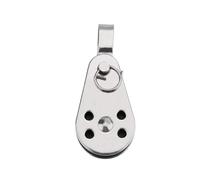 KENBT Poulie en Acier Inoxydable 316 de 25 mm, Roue Simple, roulement de Charge, poulie de Levage pivotante for Corde de Bloc, Accessoire de Bateau de,Antirouille