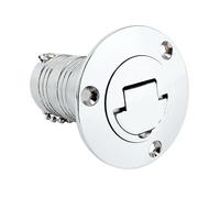 KENBT Quincaillerie Marine en Acier Inoxydable 316 1,5" 38 mm Remplissage de Pont Remplissage de Carburant Gaz Eau Déchet Bouchon sans clé Accessoires for Bateaux Yacht,Antirouille