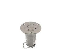 KENBT Remplissage De Pont De Gaz/Carburant/Eau/déchets/Diesel for Bateau avec Bouchon sans Clé, Matériel en Acier Inoxydable Poli Miroir for Bateau, Yacht, Caravane,Antirouille
