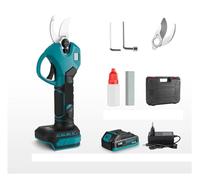 KENBT Sécateur, Cisaille électrique sans balais de 30mm, 2 Vitesses, Ciseaux électriques sans Fil for l'élagage des bonsaï des Arbres fruitiers,Sécurité et défense(1 Battery)