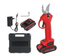KENBT Sécateur, Cisaille électrique sans Fil 48VF, avec Batterie Lithium- 9000mAh, Coupe Efficace for bonsaï d'arbres fruitiers,Sécurité et défense(1 Battery)