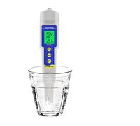 KENBT Testeur de température 4 en 1 TDS PH EC Testeur de pH Testeur de qualité de l'eau Moniteur de température Stylo Outils de mesure de base acide haute précision (TDS PH TEMP Meter)