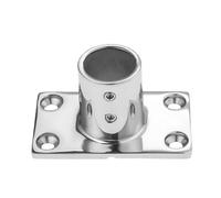 KENBT Tube de 1" 25 mm for Bateau, Base rectangulaire, en Acier Inoxydable, for Yacht, Main Courante à 90 degrés, Accessoires for Bateaux,Antirouille