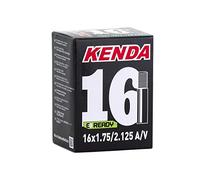 KENDA Caméra de vélo 16 1.75/2.125 Schrader 28mm Unisex-Adult, Noir, Une Taille