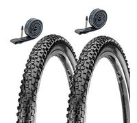 Kenda 2 pneus 27,5 x 2,10 (52-584) + 2 chambres à air à percussion, VTT