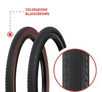KENDA ALLUVIUM 700X40 COUVERTURE DE VTT GRAVIER NOIR MARRON CLASSIQUE K1226 P...