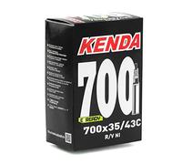 KENDA Caméra de vélo 700 35 / 43C R/V Amovible Presta 40 mm Unisex-Adult, Noir, Une Taille