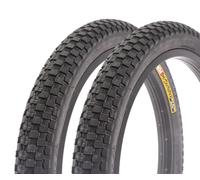 Kenda K-Rad Lot de 2 pneus BMX 20 x 2,35 pouces - 650 g - Pneu cranté - Profil large - Park & Street - Noir - 1 paire