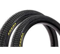 Kenda K1040 Lot de 2 pneus BMX 20 x 2,25" - 890 g - Pneus crantés - Profil large - Park & Street - Noir