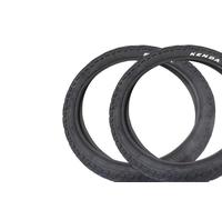 Kenda Khan Lot de 2 pneus BMX 16 x 1,75" | Env. 400 g par pneu, pression d'air de 2,1 à 3,5 bar, profil adhérent, pour BMX Freestyle, vélo enfant et remorque