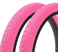 Kenda Lot de 2 pneus BMX 20 x 1,95" - 610 g - Pneu - Design accrocheur - Park & Street - Rose - 1 paire