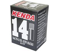 Kenda universaltube 14x1.75-2.125, 47/57-254/263, A/V, Molded, Box Tubo 14 EK AV 35 mm riscaldato. Unisex Adulto, F/V-48 mm