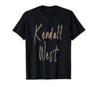 Kendall West Florida Design Vintage et élégant T-Shirt Graphique avec Valeur