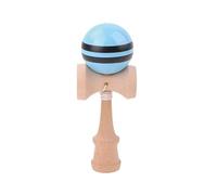 Kendama en bois de Hêtre boule 6 cm bleue bande noire