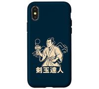 Kendama Maître Samouraï drôle Japonais Coque pour iPhone X/XS