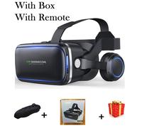Kendecon-Lunettes de réalité virtuelle 3D,casque Viar,lentilles interdites,pour smartphone,avec contrôleur - Type Headphone Remote