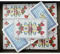 KENDi GAMES Lot de 10 cartes à jouer tête de mouton - Image bavaroise - 36 feuilles - Tradition rencontre la qualité - Arrière lion bavarois