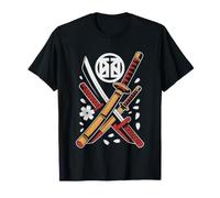 Kendo Armure Bogu Art Lineaire Minimal Moderne Kendoka T-Shirt