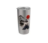 Kendo Débutant/Encre Japonaise Art/Calligraphie Design Gobelet isotherme en acier inoxydable double paroi