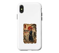 Kendo Débutant/Encre Japonaise/Calligraphie Art Design Coque pour iPhone X/XS