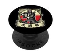 Kendo Guerrier avec Épée Japon PopSockets PopGrip Adhésif
