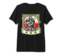 Kendo Guerrier avec Épée Japon T-Shirt Haut de Gamme