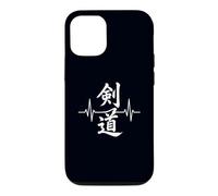 Kendo Heartbeat Arts Martiaux Japonais Combat d'épée Coque pour iPhone 12/12 Pro