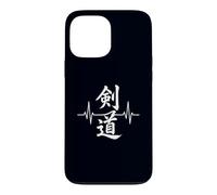 Kendo Heartbeat Arts Martiaux Japonais Combat d'épée Coque pour iPhone 13 Pro Max