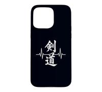 Kendo Heartbeat Arts Martiaux Japonais Combat d'épée Coque pour iPhone 15 Pro Max