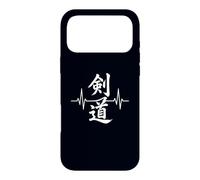 Kendo Heartbeat Arts Martiaux Japonais Combat d'épée Coque pour iPhone 17 Pro Max