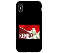 Kendo Kendoka Art martial japonais Coque pour iPhone X/XS