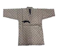Kendo Tops Aikido Samourai Hakama Arts Martiaux Vêtements Kimono Chemises Costumes, Haut jaune, 180 cm