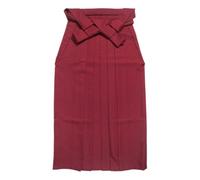 Kendo Tops Aikido Samourai Hakama Arts Martiaux Vêtements Kimono Chemises Costumes, Jupe rouge, 170 cm