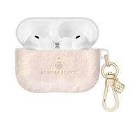 Kendra Scott Étui pour AirPods Pro 3 Ivoire nacré | Étui élégant pour AirPods Pro 3 avec fermoir à breloque doré pour clés, sac à main, fourre-tout, etc. - Coque de protection