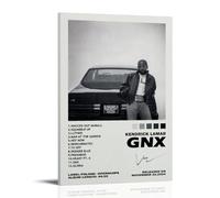 Kendrick Gnx Album Lamar Signature Poster sur toile esthétique pour chambre à coucher 20 x 30 cm