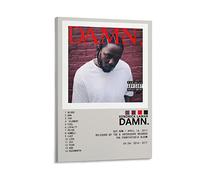 Kendrick Lamar DAMN. Kendrick Lamar Poster sur toile pour chambre à coucher, bureau, décoration de chambre 30 x 45 cm