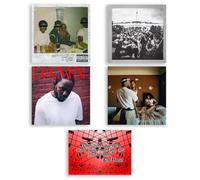 Kendrick Lamar Studio Albums Good Kid, M.A.A.D City / To Pimp A Butterfly / DAMN. / Mr. Moral & The Big Steppers avec carte d'art