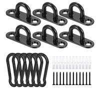 Kendwing Pontet Inox,6 Pièces Crochet Plafond,M6 Crochet Inox pour Suspendre des Objets