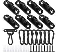 Kendwing Pontet Inox,Crochet Plafond,4 Pièces M6 Crochet Inox pour Suspendre des Objets (4)