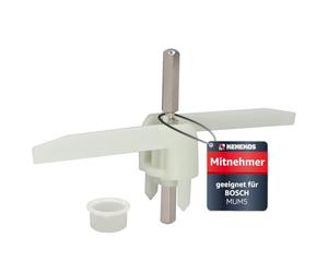Kenekos - 1 entraîneur compatible avec Bosch MUM 5, MUMS MUMV MUZ5, HomeProfessional Exclusiv, VeggieLove, 155 mm, remplacement pour 00630760, 00621923 robot de cuisine, hélice de découpe en continu