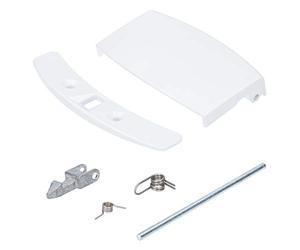 Kenekos - Poignée de porte pour AEG 405508700/3 4055087003 - Poignée de machine à laver - Blanc - Pour machine à laver et sèche-linge - Hublot avec matériel de montage