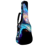 KengjuTesu Étui souple pour guitare acoustique de 109 cm avec sangle à dos et 2 poches en forme de loup en pleine croissance, sac à dos sans rembourrage en tissu Oxford imperméable pour guitare basse,