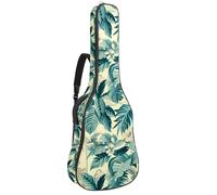 KengjuTesu Étui souple pour guitare acoustique de 109 cm avec sangle à dos et 2 poches Freedom Beach Tropical, sans rembourrage, sac à dos imperméable en tissu Oxford pour guitare basse, multicolore,