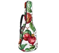 KengjuTesu Étui souple pour guitare acoustique de 109 cm avec sangle à dos et 2 poches, grenade d'été, sans rembourrage, sac à dos imperméable en tissu Oxford pour guitare basse, multicolore, Taille