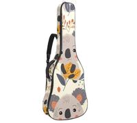 KengjuTesu Étui souple pour guitare acoustique de 109 cm avec sangle à dos et 2 poches, motif koala mignon, sans rembourrage, sac à dos imperméable en tissu Oxford pour guitare basse, multicolore,