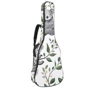 KengjuTesu Étui souple pour guitare acoustique de 109 cm avec sangle à dos et 2 poches, motif koala mignon, sans rembourrage, sac à dos imperméable en tissu Oxford pour guitare basse, multicolore,