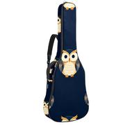 KengjuTesu Étui souple pour guitare acoustique de 109 cm avec sangle à dos et 2 poches, motif livres magiques, sac à dos sans rembourrage, sac à dos imperméable en tissu Oxford pour guitare basse