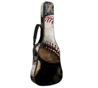 KengjuTesu Étui souple pour guitare acoustique de 109 cm avec sangle à dos et 2 poches pour batte de baseball et de baseball, sac à dos sans rembourrage en tissu Oxford imperméable pour guitare basse,